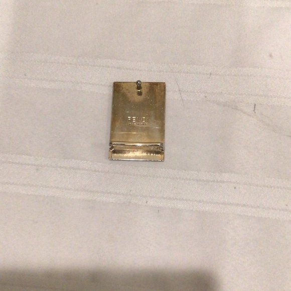 Red and black men belt buckle Fendi stamped on back made in Italy - Picture 2 of 5